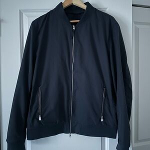 All Saints Classic Blue Bomber Jacket
